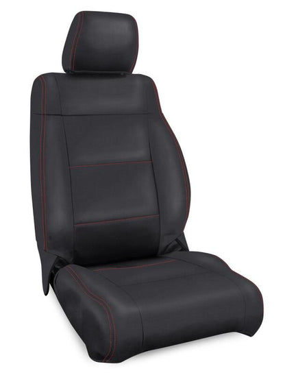 PRP Seats PRP 11-12 Jeep Wrangler JK Front Seat Covers/2 door or 4 door (Pair) - Black with Red Stitching B019-01 B019-01 Photo - Primary