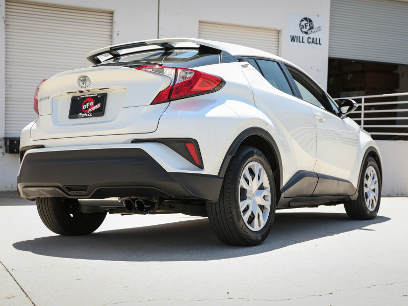 aFe Takeda 18-21 Toyota C-HR 2.0L 2.5in 304 Stainless Steel Cat-Back Exhaust w/ Black Tip 49-36044-B 49-36044-B Photo - Mounted