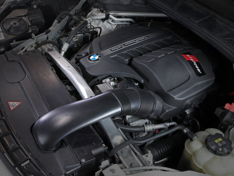 aFe Magnum Force Stage-2Si Cold Air Intake System w/ Pro Dry S Media BMW X5(F15)/X6(F16) 14-19 3.0L 54-83043D 54-83043D Photo - Mounted