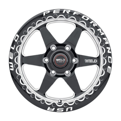 Weld S909 17x10 Ventura 6 Beadlock 6x135 ET42 BS7.25 Gloss BLK MIL DIA 87.1 S90970089P42 S90970089P42 User 1