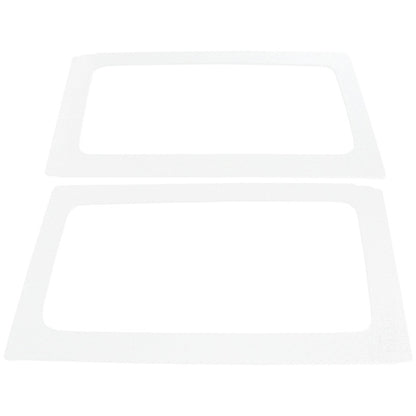 DEI 11-18 Jeep Wrangler JK 2-Door Boom Mat Rear Side Window Trim - 2 Piece - White 50154 50154 Photo - Primary
