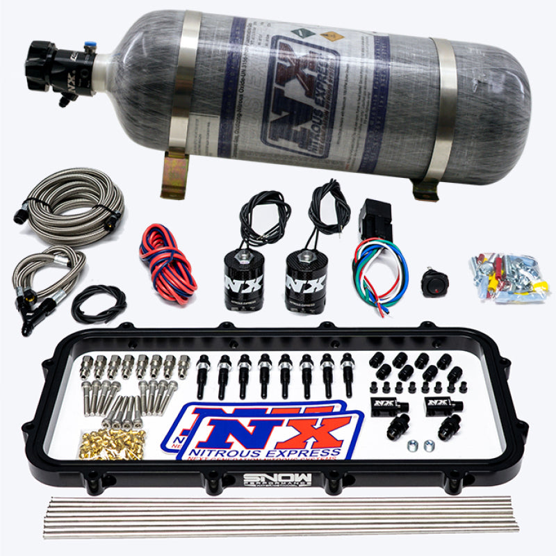 Nitrous Express Holley Hi-Ram Dry Direct Port Plate Nitrous System w/ 12lbs Bottle 20963-12 20963-12 User 1