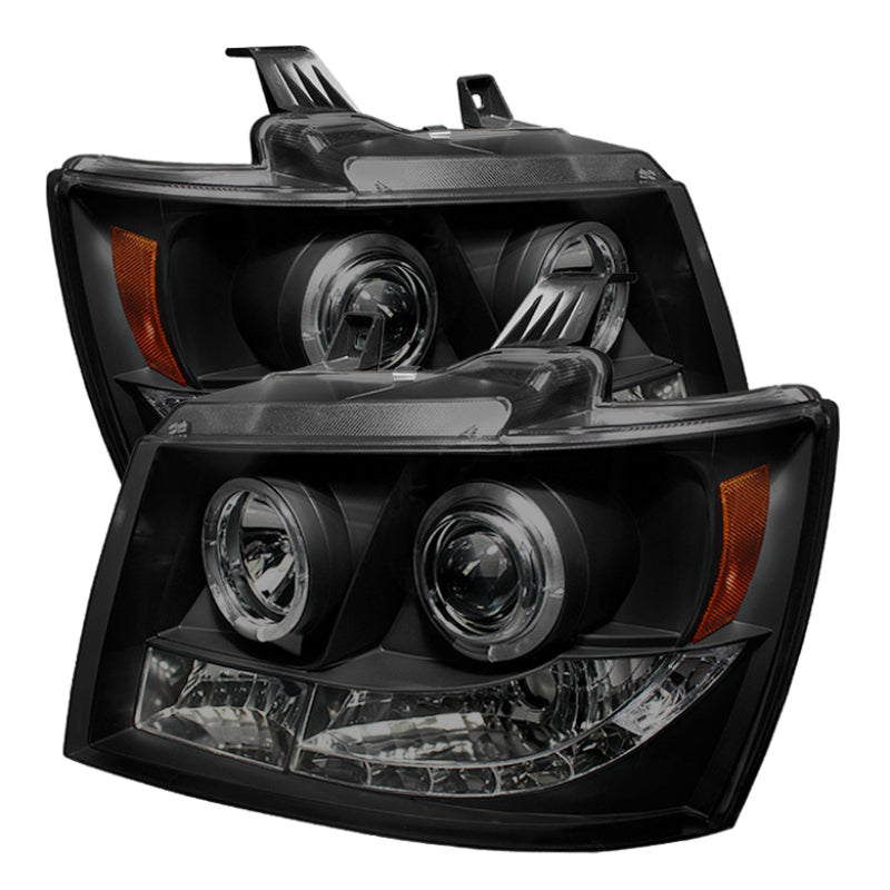 Spyder Chevy Suburban 1500 07-14 Projector Headlights LED Halo LED Blk Smke PRO-YD-CSUB07-HL-BSM 5078346 5078346 Photo - Primary