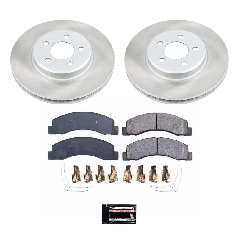 PowerStop Power Stop 99-04 Ford F-350 Super Duty Front Semi-Coated Rotor Kit SC1905 SC1905 Photo - Primary