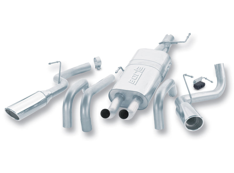 Borla 04-05 Dodge Ram 1500 ST/SLT / 05 Laramie/Hemi Split Side Exit/Oval Tip SS CatBack Exhaust 140068 140068 Photo - Primary