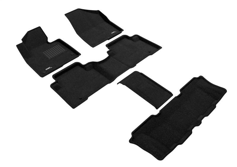3D MAXpider 13-18 Hyundai Santa Fe 6 & 7 Seats / Hyundai Santa Fe Xl 19 Elegant Black R1 R2 R3 L1HY02804709 L1HY02804709 Photo - Primary