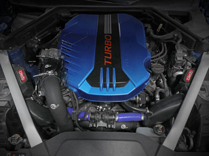 aFe 18-22 Kia Singer V6-3.3L BladeRunner Alum Hot/Cold Charge Pipe Kit Black 46-20504-B 46-20504-B Photo - Mounted