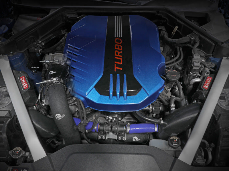 aFe Kia Stinger 18-22 V6-3.3L (tt) BladeRunner Hot Charge Pipe- Black 46-20508-B 46-20508-B Photo - Mounted