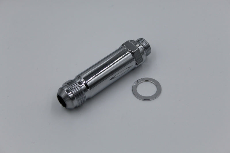 Fragola -8AN x 7/8-20 Carb Adapter Long 3in - Chrome 491976-CH 491976-CH User 1