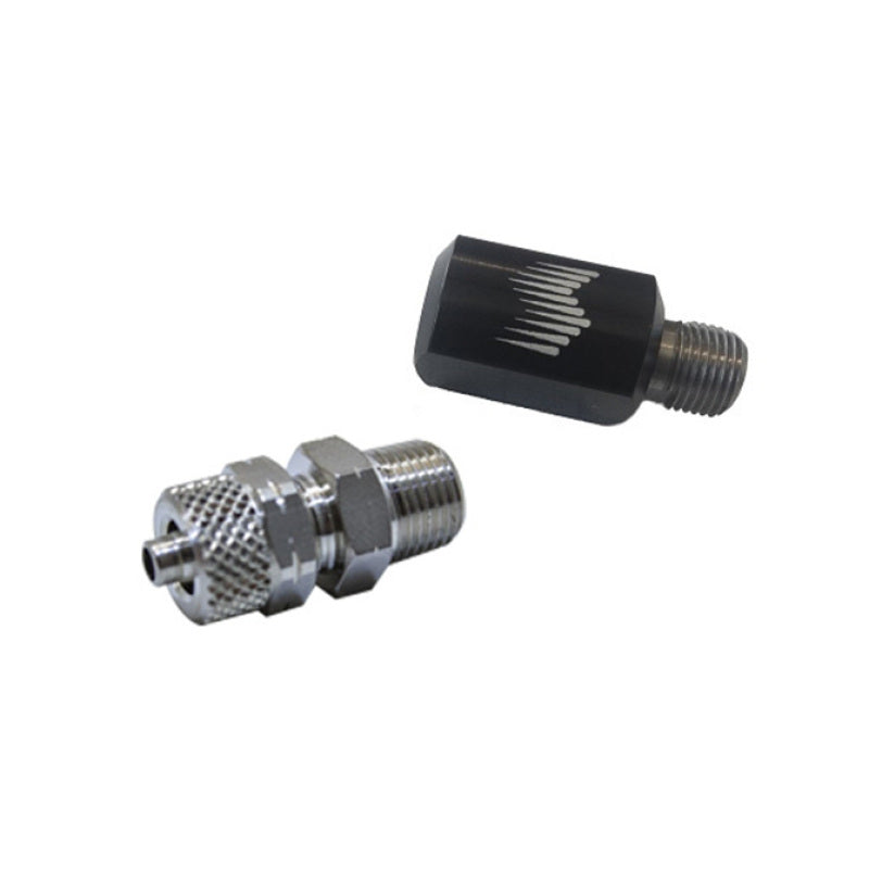 Snow Performance 90 Degree Nozzle Holder (1/8in. NPT to 1/4in. OD Tube) - Black SNO-809-QC SNO-809-QC Photo - Primary