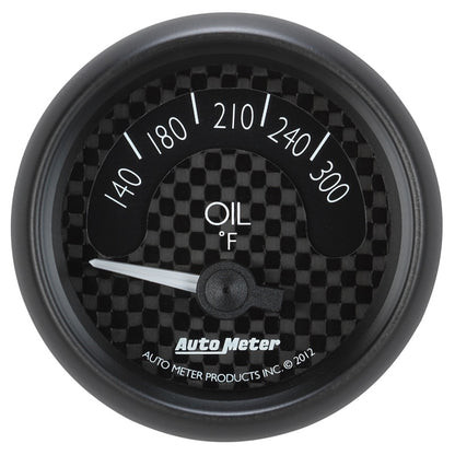 Autometer GT Series 52mm Short Sweep Electronic 140-300 Deg F Oil Temperature 8048 8048 Photo - Primary
