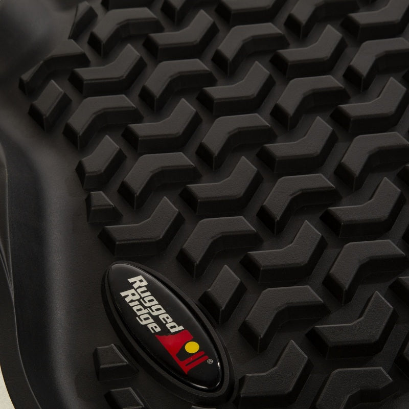 Rugged Ridge All Terrain Floor Liner,Rear,Black;18-18 Wrangler Unlimited JLU 12950.48 Photo - Unmounted