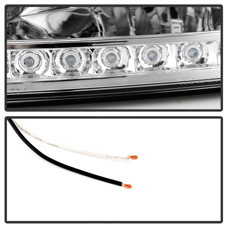 SPYDER Xtune Ford F150 97-03 Crystal Headlights w/ Clear LED Corners Chrome HD-ON-FF15097-LED-SET-C 5014191 5014191 Photo - Unmounted
