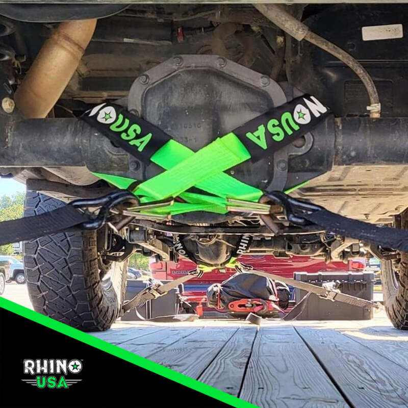 Rhino USA Axle Tie Down Straps (4-Pack) 2In X 38In - Black RNO-AXLESTRAPS RNO-AXLESTRAPS User 2