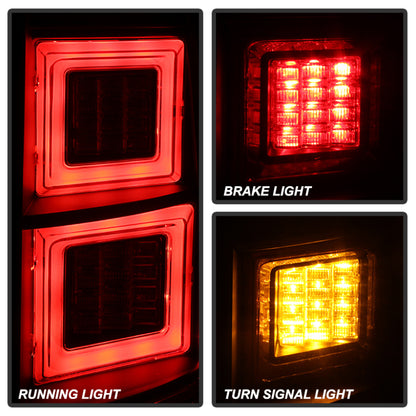 Spyder Land Rover Discovery LR4 10-14 Light Bar LED Tail Lights Black ALT-YD-LRDLR410-LBLED-BK 5080936 5080936 User 1