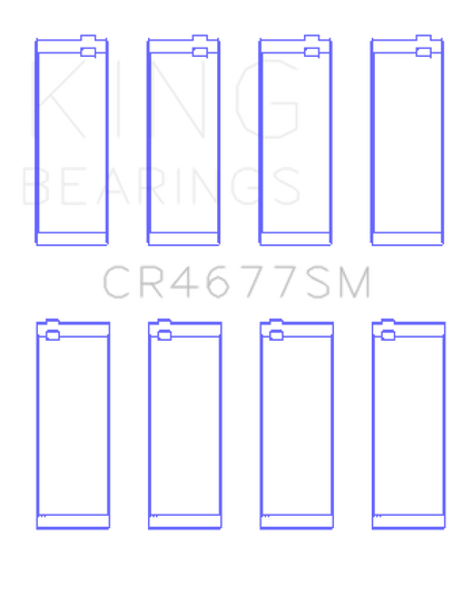 King Engine Bearings King Opel 1.6L Turbo A16LET/A16NET/Z16LET (Size STD) Connecting Rod Bearing Set CR4677SM CR4677SM Photo - Primary