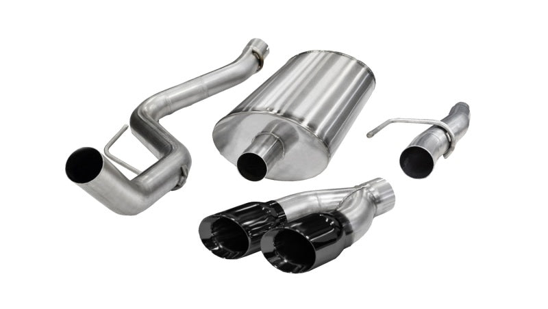 Corsa Performance 11-13 Ford F-150 5.0L V8 Black Sport Cat-Back Exhaust 14393BLK Photo - Primary