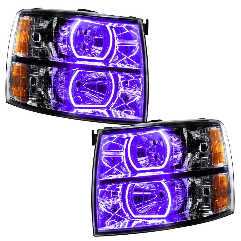 ORACLE Lighting Oracle 07-13 Chevrolet Silverado SMD HL - Black - Square - ColorSHIFT w/ BC1 Controller 8189-335 8189-335 Photo - out of package