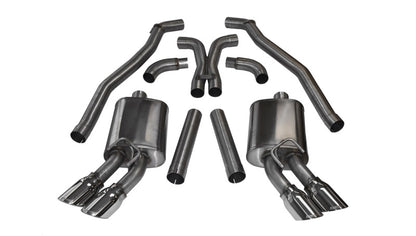 Corsa Performance 12-13 Chevrolet Camaro Coupe ZL1 6.2L V8 Polished Sport Cat-Back + XO 14971 Photo - Primary