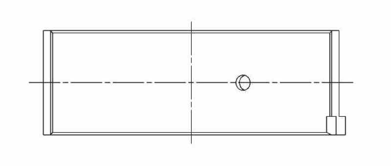 ACL  Race Series Connecting Rod Bearings Set (12 pieces) .25 Over Size 6B2630H-.25 Technical Drawing