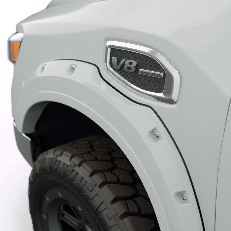 EGR 16+ Nissan Titan XD Bolt-On Look Color Match Fender Flares - Set - Blizzard 795904-QAK 795904-QAK Photo - Close Up