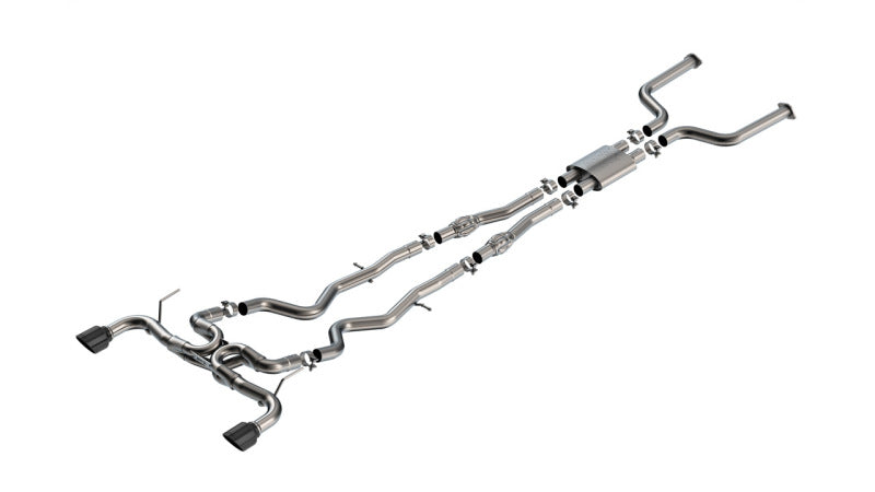 Borla 16-24 Infinity Q50 (Auto V6) ATAK Cat Back - 4.5in Black Chrome Tip 140978BC 140978BC Photo - Primary