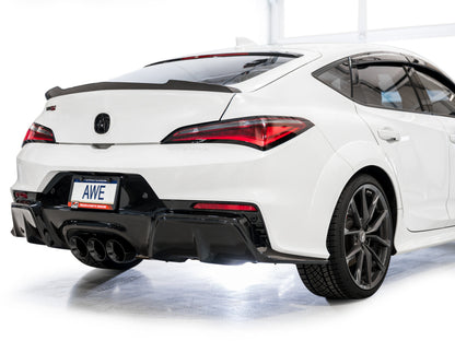 AWE Tuning 2024 Acura Integra Type S DE5 FWD Track Edition Exhaust w/ Triple Diamond Black Tips 3020-53335 3020-53335 Photo - Mounted