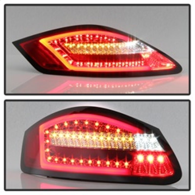 Spyder Porsche 987 Cayman 06-08 / Boxster 05-08 LED Tail Lights - Red Clear ALT-YD-P98705-LED-RC 5083173 5083173 Photo - Unmounted