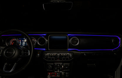 ORACLE Lighting Jeep Wrangler JL / Gladiator JT ColorSHIFT Fiber Optic LED Interior Kit 4236-333 4236-333 Photo - lifestyle view
