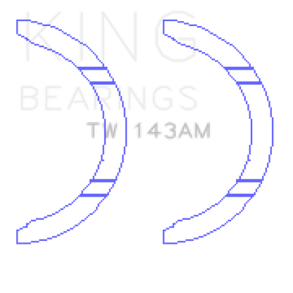 King Engine Bearings King Mitsubishi 4G92/93 Thrust Washer Set TW143AM TW143AM Photo - Primary