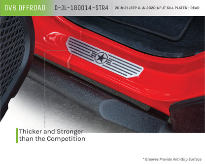 DV8 Offroad 2018-2019 Jeep Gladiator JL Rear Sill Plates D-JL-180014-STR4 D-JL-180014-STR4 Product Brochure - a specific brochure describing a Product