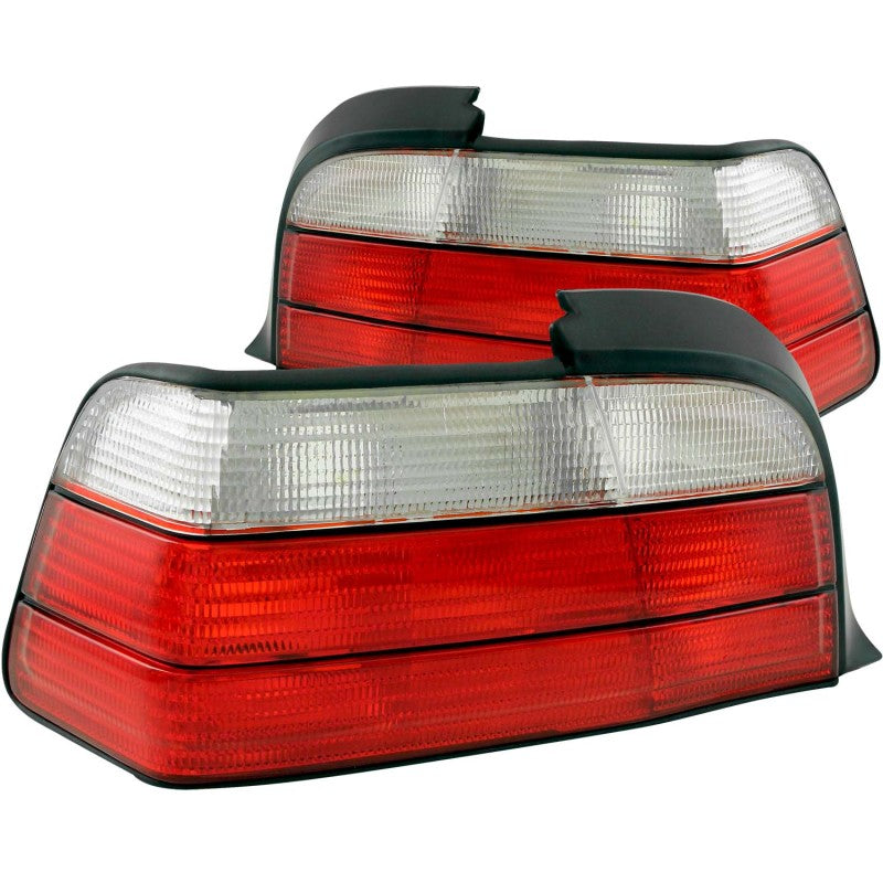 Anzo 1992-1998 BMW 3 Series E36 Taillights Red/Clear 221215 Photo - Primary