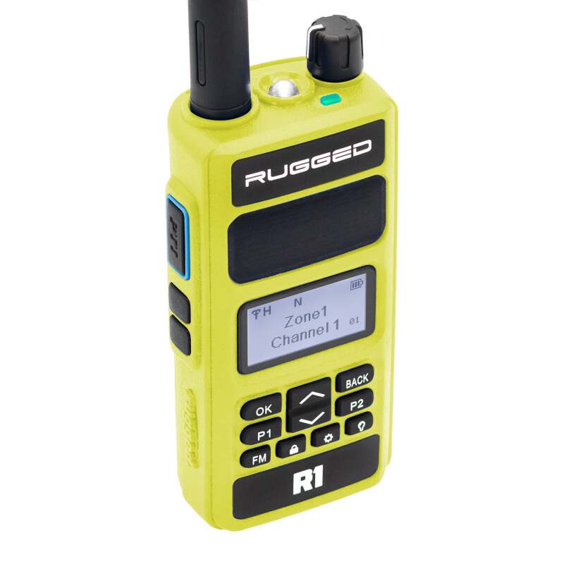 Rugged Radios Rugged R1 - Business Band Two Way Handheld Radio - Digital and Analog Safety Yellow R1-HV R1-HV Photo - Primary