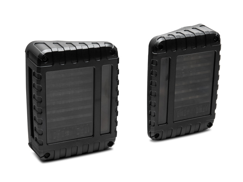 Raxiom 07-18 Jeep Wrangler JK LED Tail Lights- Black Housing (Smoked Lens) J115435 J115435 Photo - Close Up
