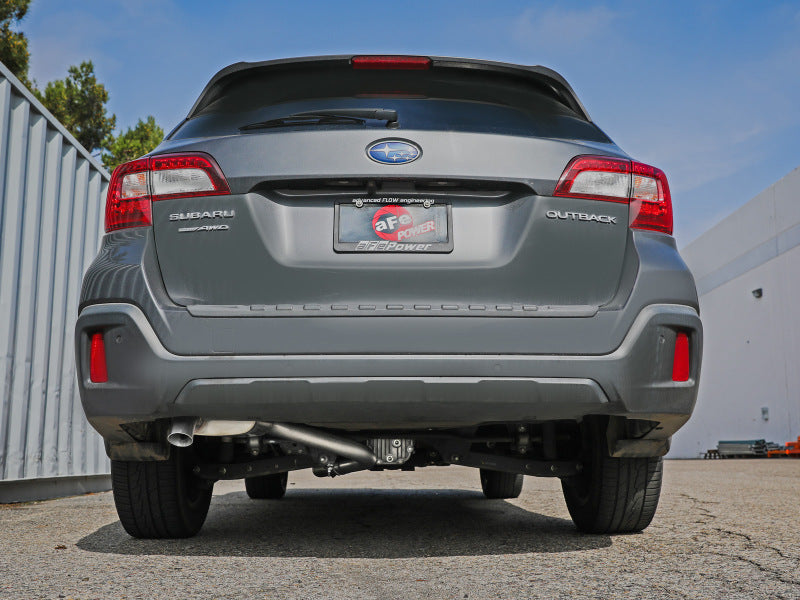 aFe 15-19 Subaru Outback H4 2.5L Takeda 2.5in 304 SS Cat-Back Exhaust 49-36807 49-36807 Photo - Mounted