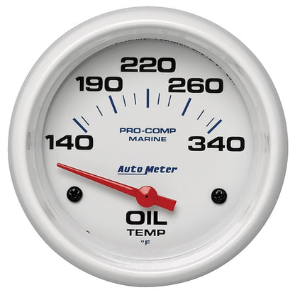 AutoMeter Marine White Air-Core Electric Oil Temperature Gauge 2-5/8in 140-300 Deg F 200765 200765 Photo - Primary