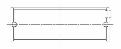 ACL Race Series Main Bearings Nissan 4 CA18/CA20 Race Series Size: STD 5M1633HX-STD Technical Drawing