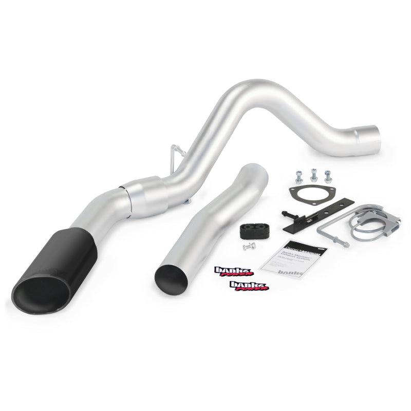 Banks Power 15 Chevy 6.6L LML ECLB/CCSB/CCLB Monster Exhaust System - SS Single Exhaust w/ Black Tip 47787-B 47787-B Photo - Primary