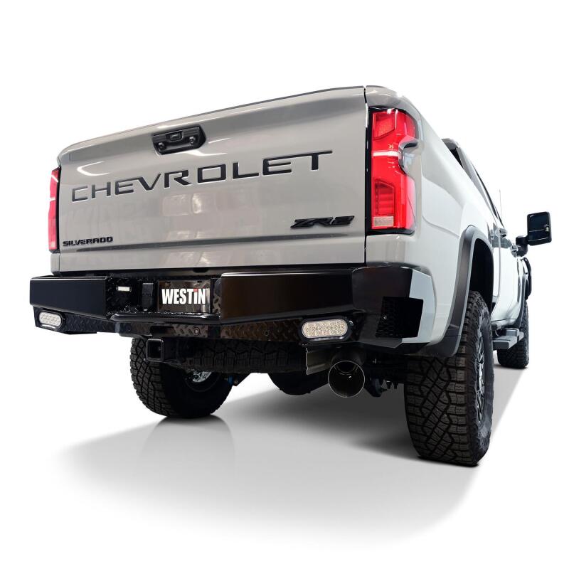 Westin 19-20 Chevy Silverado 1500 HDX Bandit Rear Bumper - Black 58-341185 58-341185 Photo - lifestyle view