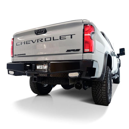 Westin 19-20 Chevy Silverado 1500 HDX Bandit Rear Bumper - Black 58-341185 58-341185 Photo - lifestyle view
