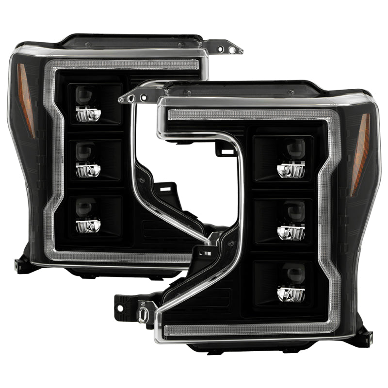 SPYDER Apex 20-22 Ford F250/F350 (Halogen) High-Power LED Headlights - Black PRO-YD-FS20HALAP-SEQ-BK 5088635 5088635 Photo - Primary