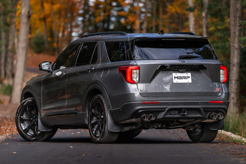 MBRP 20-21 Ford Explorer ST 3.0L EcoBoost Dual Rear Exit Axle Back w/ Quad Tip AL Exhaust System S5203AL S5203AL Photo - lifestyle view