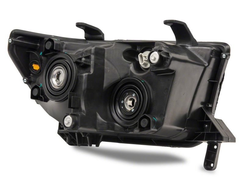 Raxiom 07-13 Toyota Tundra Axial Series Headlights w/ LED Bar- Blk Housing (Clear Lens) TU16004 TU16004 Photo - Close Up