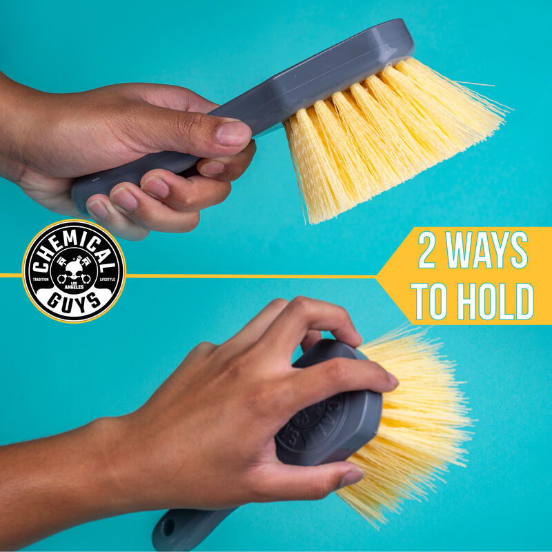 Chemical Guys Stiffy Brush For Carpets & Durable Surfaces - Yellow (P12) ACCG02 ACCG02 User 1