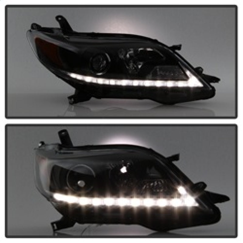 Spyder Toyota Sienna 2011-2014  Projector Headlights - DRL LED - Black PRO-YD-TSEN11-DRL-BK 5083982 5083982 Photo - Unmounted