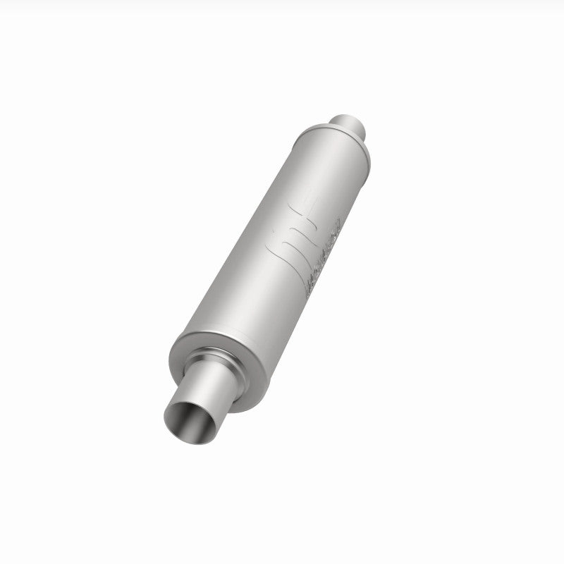 MagnaFlow 4" Round Center/Center Straight Through Performance Muffler 10424 360 Degree Image Set