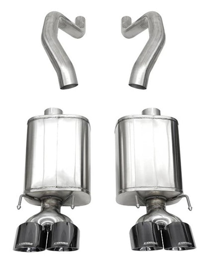 Corsa 06-13 Chevy Corvette C6 Z06 7.0L / 09-13 ZR1 6.2L Black PVD AxleBack Exhaust w/4.5in Twin Tips 21077BLK 21077BLK User 1