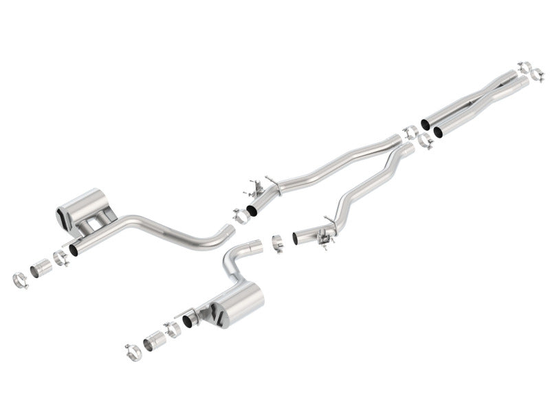 Borla 15-16 Dodge Charger Hellcat 6.2L V8 ATAK Catback Exhaust w/ Valves No Tips Factory Valance 140669 140669 Photo - Primary