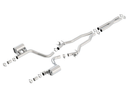Borla 15-16 Dodge Charger Hellcat 6.2L V8 ATAK Catback Exhaust w/ Valves No Tips Factory Valance 140669 140669 Photo - Primary