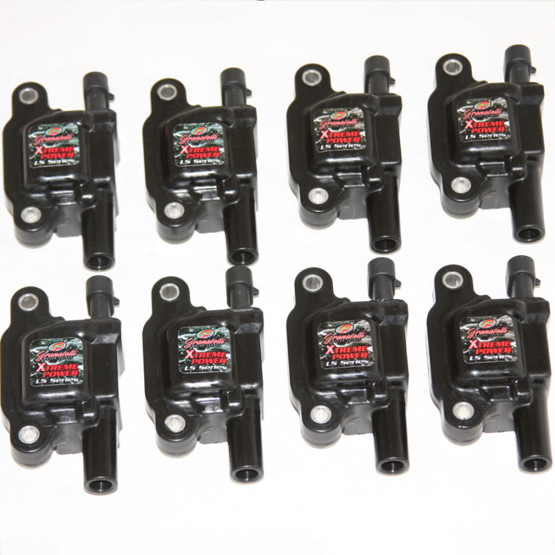 Granatelli Motor Sports Granatelli 05-13 GM LS1/LS2/LS3/LS4/LS5/LS6/LS7/LS9/LSA/ Hi-Perf Coil Packs - Black (Set of 8) 28-0513-CP